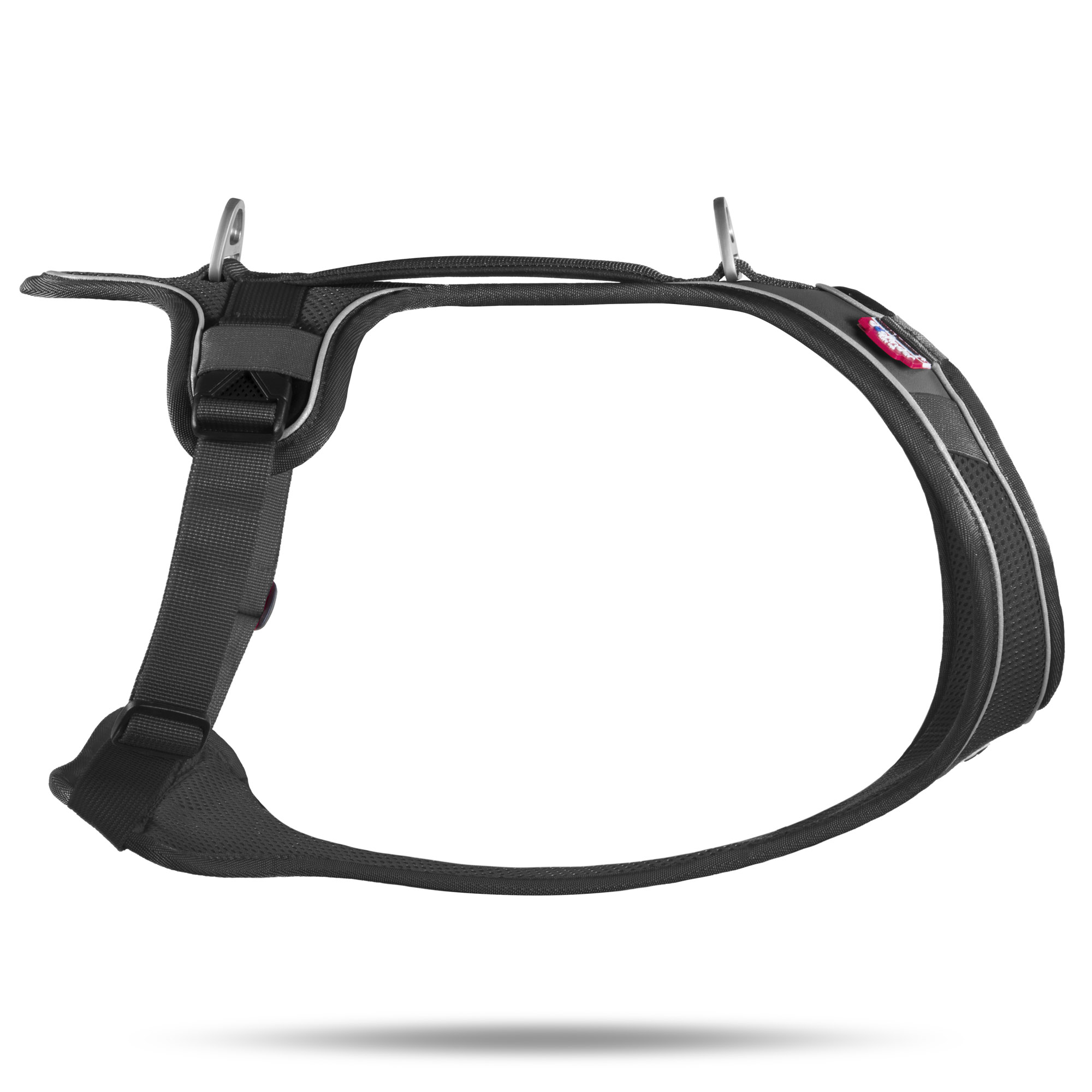 Curli BELKA COMFORT GESCHIRR, perfekte Anpassung an die Anatomie des Hundes, würgefreie Halszone) schwarz, braun (XS, S, M, L) – Bild 6