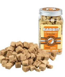 Gefriergetrockneter Hundesnack aus 100 % Kaninchen (Dose mit Schraubdeckel)