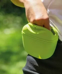 Leckerliebeutel aus Silikon mit Magnet-Verschluss, spülmaschinenfest (schwarz, hellblau, dunkelblau, gelb)