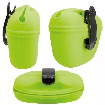 Leckerliebeutel aus Silikon mit Magnet-Verschluss, spülmaschinenfest (schwarz, hellblau, dunkelblau, gelb) – Bild 4