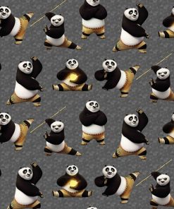 French Terry, Sweatshirtstoff Kung Fu Panda – Digitaldruck
