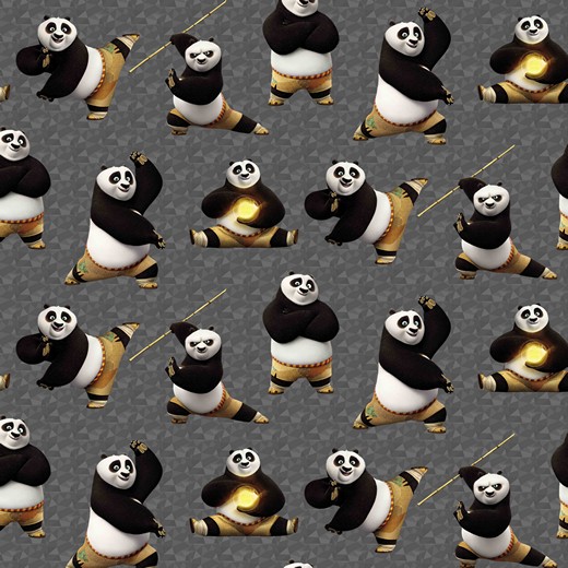 French Terry, Sweatshirtstoff Kung Fu Panda – Digitaldruck – Bild 3