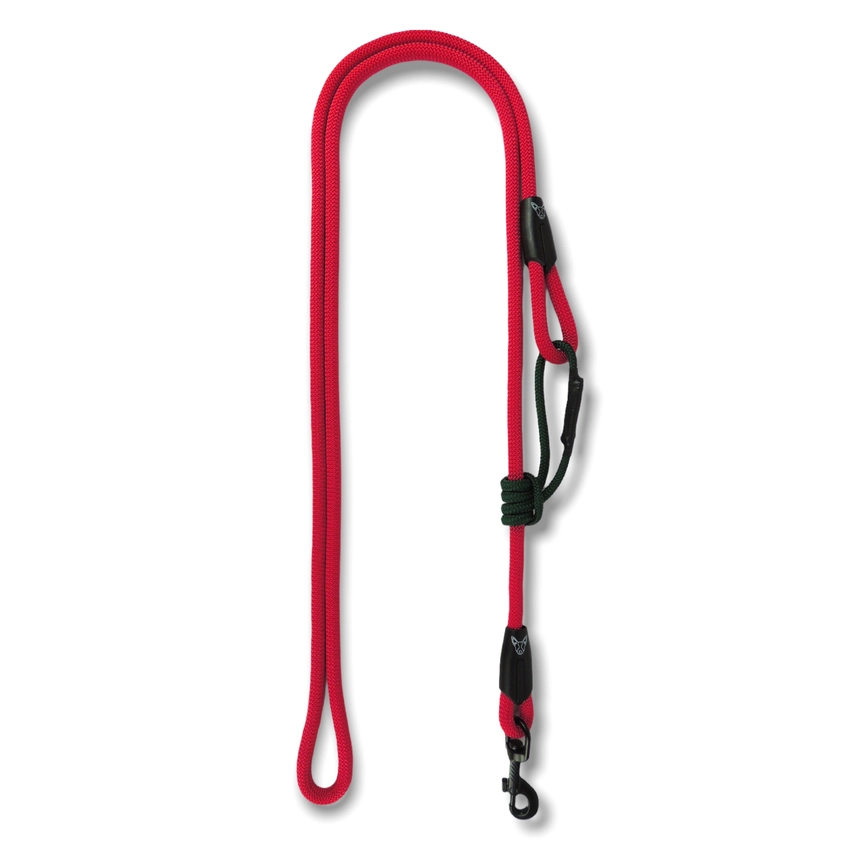 Stufenlos verstellbare, leichte Tau-Leine, 1,80m-2,60m, Durchmesser 10mm, rot – Bild 2