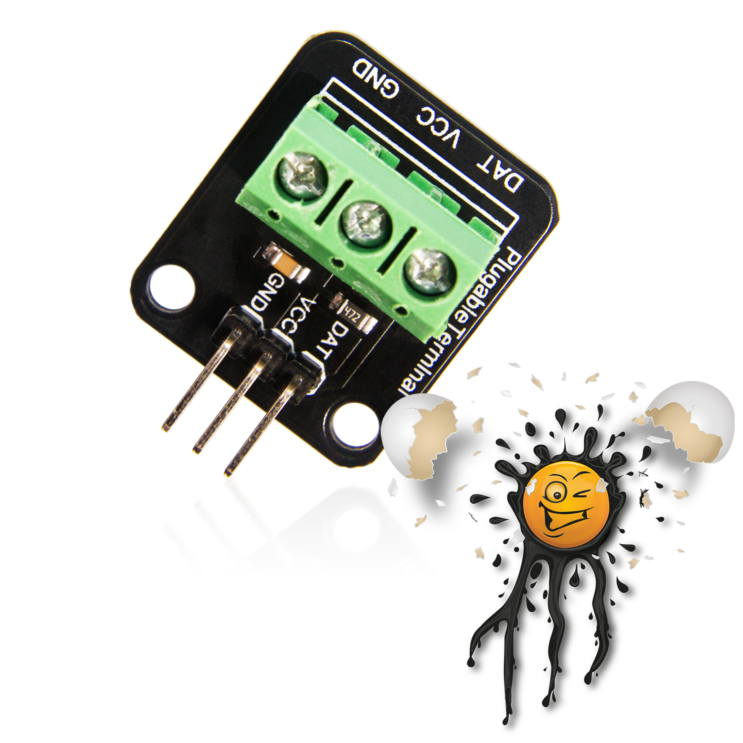 1-wire ONE-Wire DS18B20 Messonden AM2301 DHT11 DHT22 Schraubadapter Modul – Bild 4