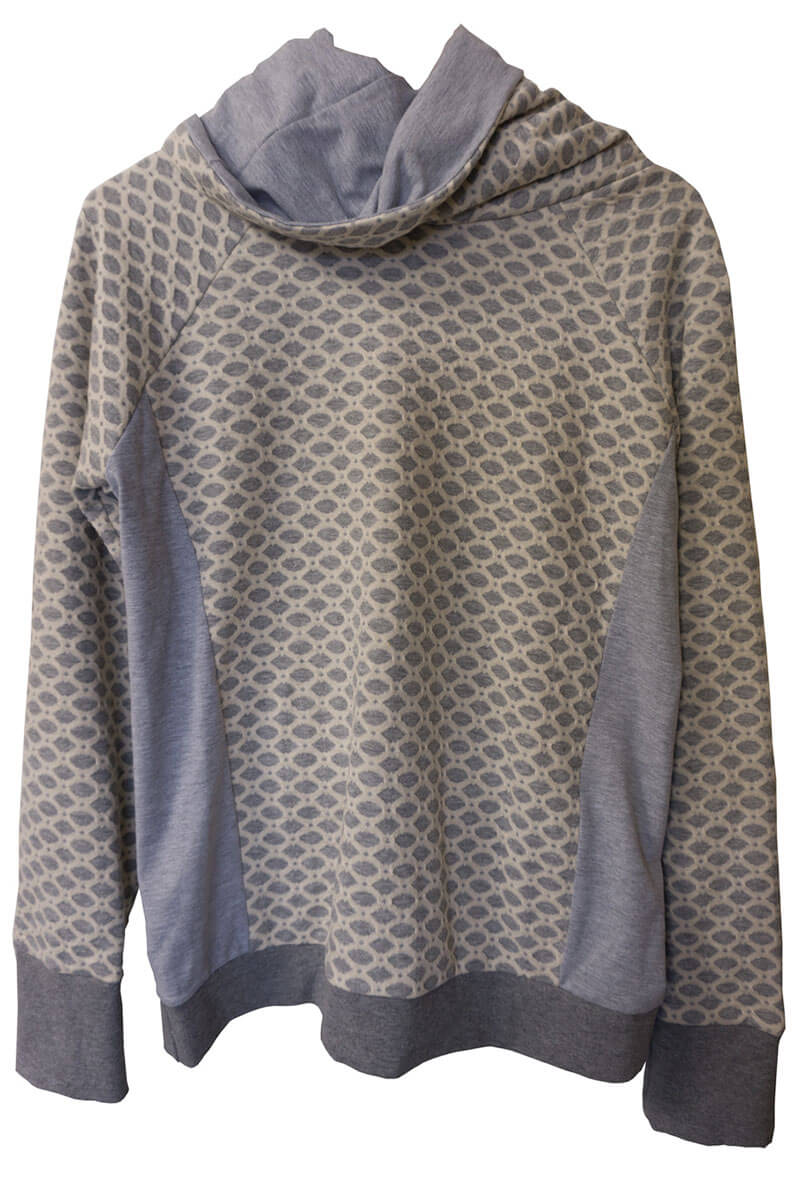 Pullover mit Kapuze oder Schalkragen “Famke”, Gr. 158 – Damengr. 46 – Bild 8