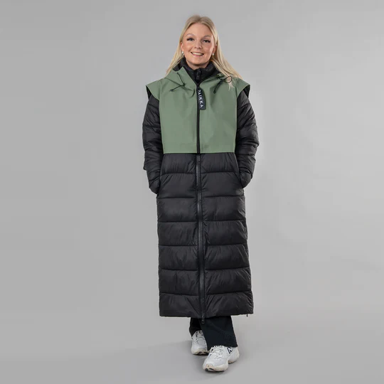 PAIKKA Visibility kurze Warn-Weste, olive, unisex (reflektierend), XS, S/M – Bild 2