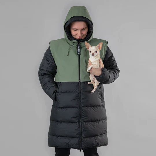 PAIKKA Visibility kurze Warn-Weste, olive, unisex (reflektierend), XS, S/M – Bild 4