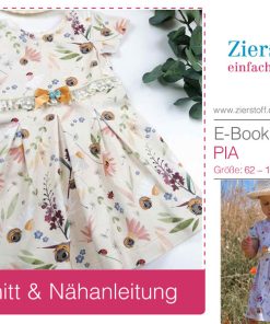 Kleid “PIA” – Schnitt & E-Book, Gr. 62 – 104 [Digital]