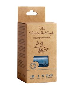 The Sustainable People Hundekotbeutel 97% PE (recyceltes Plastik, Made in EU, blauer Engel)