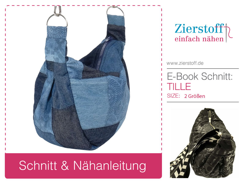 Crossbag / Bauchtasche / Beuteltasche / Tasche “Tille” – 2 Größen – Bild 2