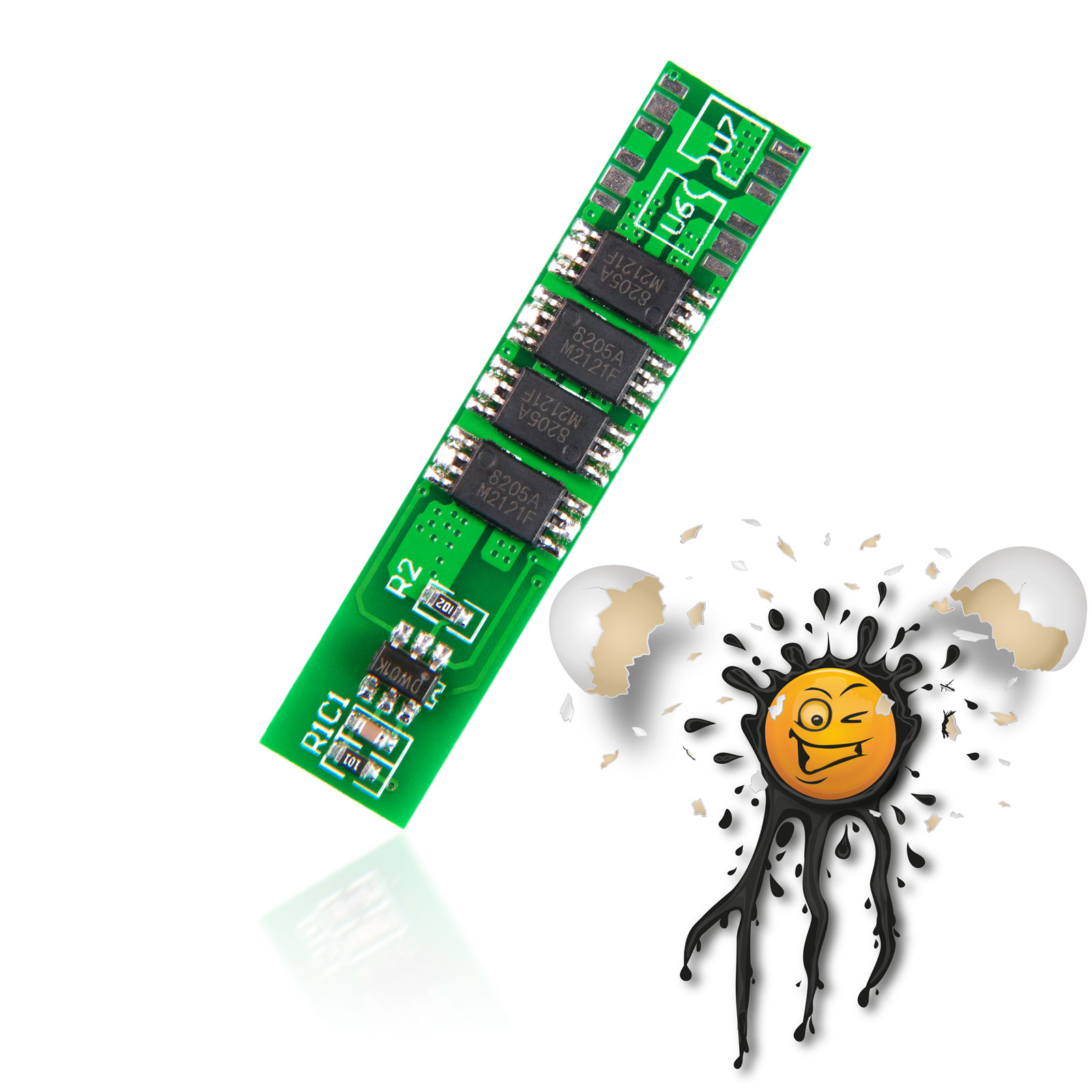 1S 18650 26650 LiPo Lithium-Polymer DW01-A 3,7V HX-1S BMS Laderegler 10A – Bild 4