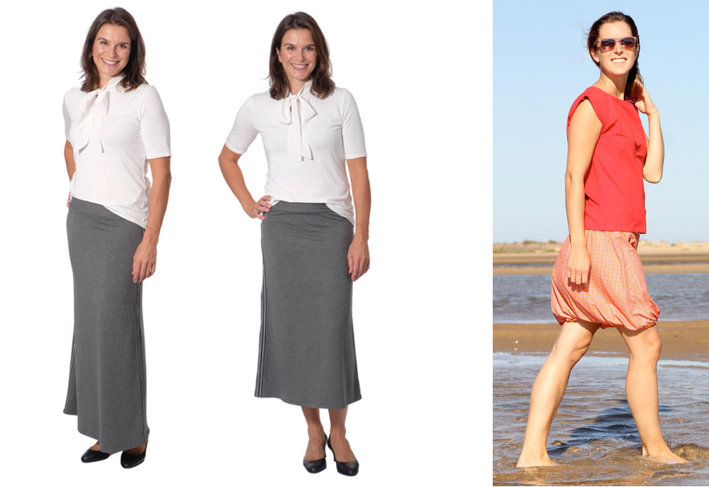 PAPIERSCHNITTMUSTER, Rock / Ballonrock “FABIENNE”, Gr. 158 bis Damengr. 46, inkl. 3 Rockvariationen – Bild 2