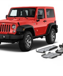 Unterfahrschutz-Set für JEEP Wrangler JL 2-Türer 2.0T; 3.6 mit Aluminium-Stoßfänger