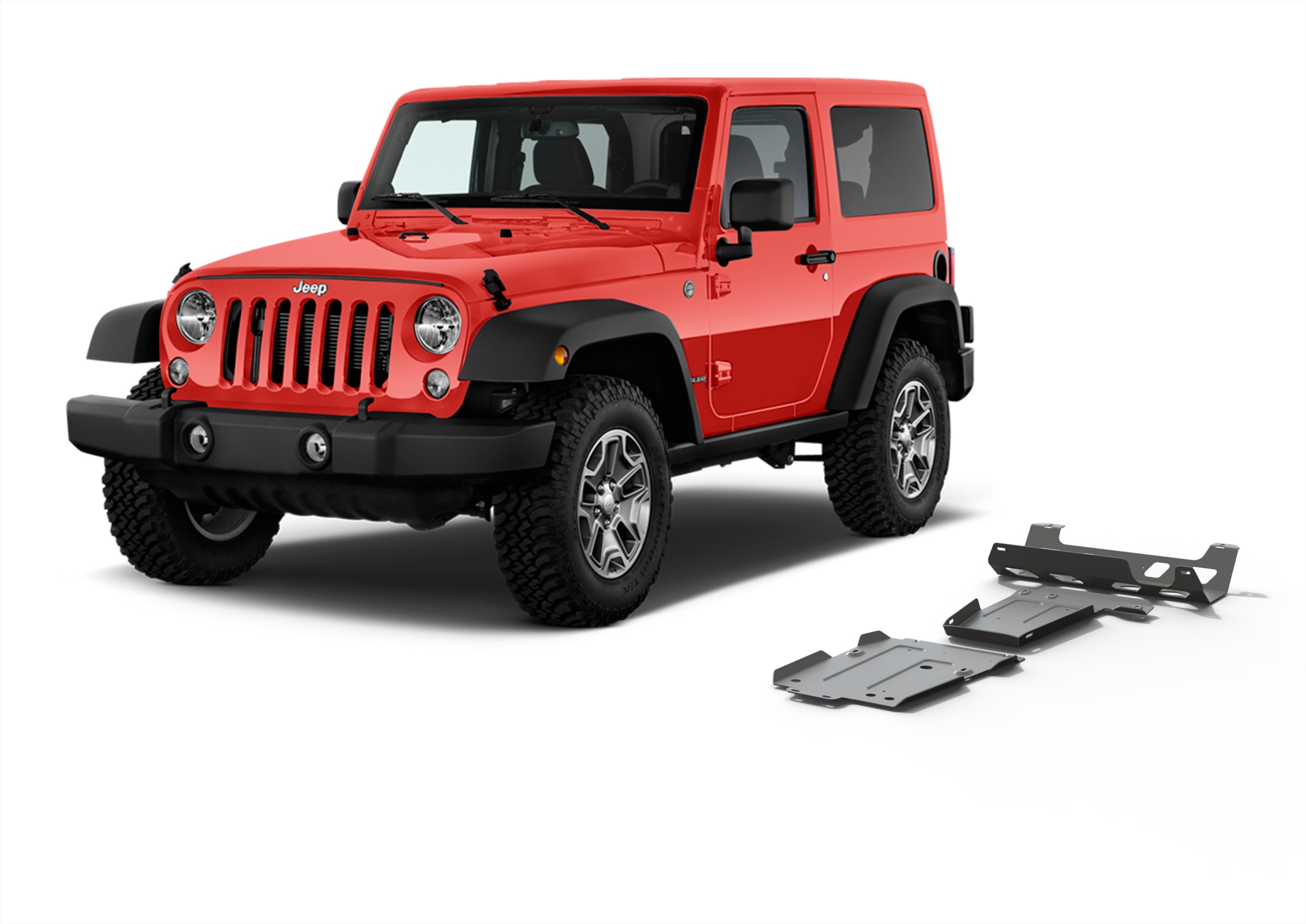 Unterfahrschutz-Set für JEEP Wrangler JL 2-/4-Türer 2.0T; 3.6 mit Aluminium-Stoßfänger – Bild 2
