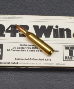 243Win, RWS, 20 Patronen ,Teilmantel-Spitz, 6,5g/100gr. ,Neuware zum Sonderpreis !