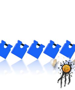 5-20 Stück 2,54mm Jumper Stecker Steckbrücke blau