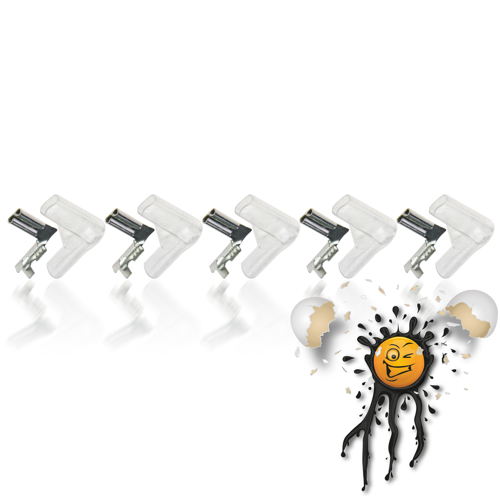 10 Teile / Items Quetsch Verbinder Buchse Female 2,8mm Bullet Set H