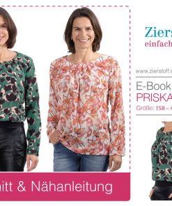 Bluse / Tunika “PRISKA”, Gr. 158 – Damengr. 46 [Digital]