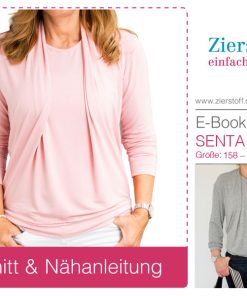 Shirt mit raffiniertem Schalkragen “SENTA”, Gr. 158 – Damengr. 46 [Digital]