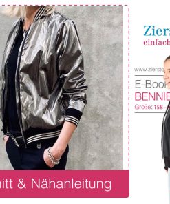 Collegejacke mit teilbarem Reißverschluss “Bennie”, Gr. 158 – Damengr. 46 [Digital]