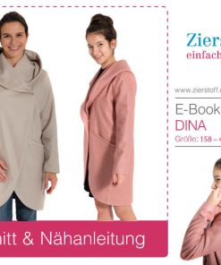 Jacke mit übergroßer Kapuze, “DINA”, Gr. 158 – 46