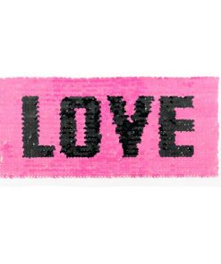 Wendepailletten, Applikation Aufnäher LOVE