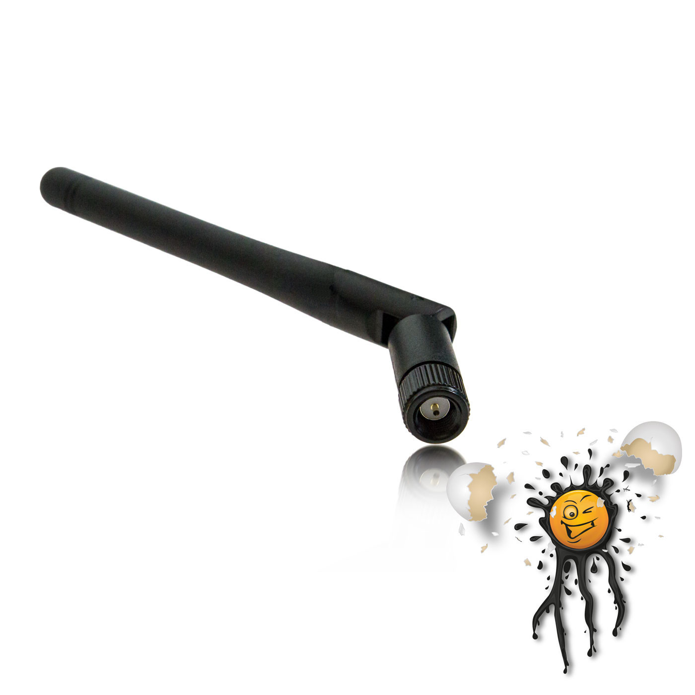 WLAN WIFI 3 dBi Antenne RP-SMA male inkl. I-PEX Adapter – Bild 3