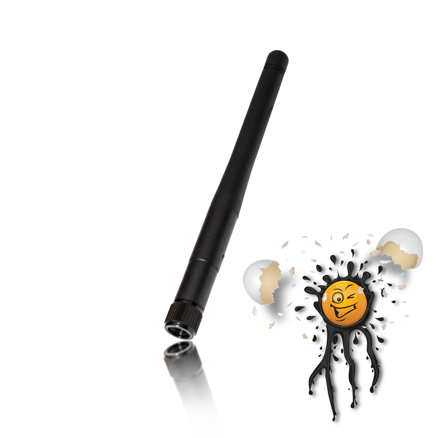 WLAN WIFI 3 dBi Antenne RP-SMA male inkl. I-PEX Adapter – Bild 5