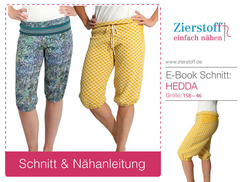 Hose in 3/4 Länge, “HEDDA”, Gr. 158 – Damengr. 46