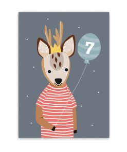 Nellie&Finn – Postkarte „7. GEBURTSTAG“