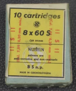 8x60S von Sellier & Bellot 40 Patronen, Torpedo Geschoß 12,1g 1-Los