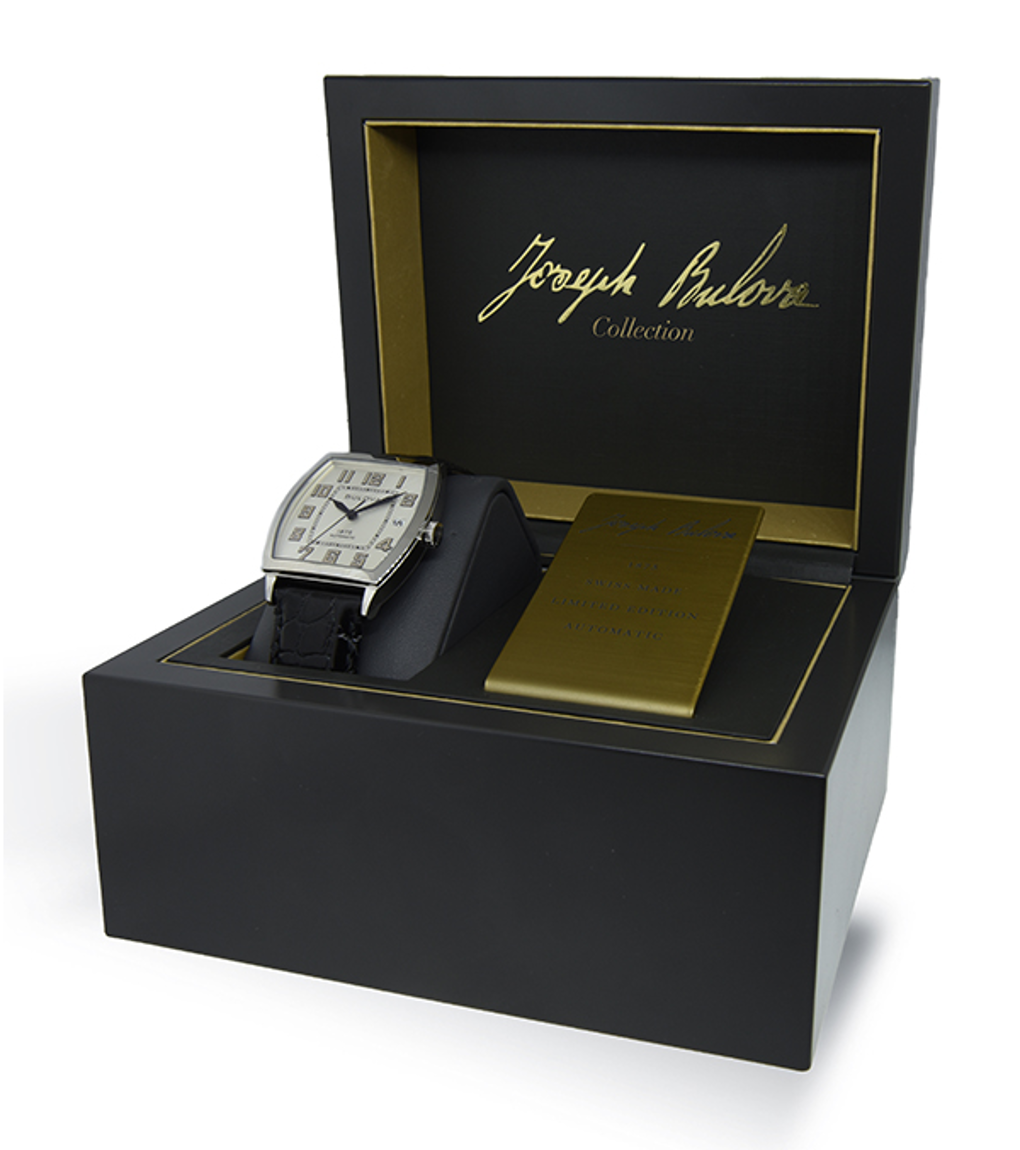 Bulova 97B189 Armbanduhr Automatik Saphir Gold 3 bar 26 Steine Joseph Bulova Neu – Bild 5