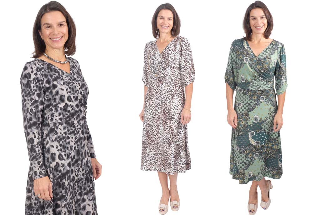 PAPIERSCHNITTMUSTER, Kleid “RESIA”, Gr. 158 – Damengr. 46