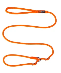 Non-stop dogwear Retriever leash, bequeme Schlupfleine, mit Handschlaufe, 8mm, 1,6m (orange, schwarz)