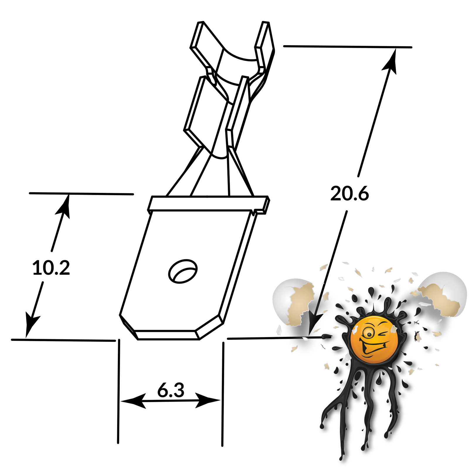 10 Teile / Items Quetsch Verbinder Stecker Male 6,3mm Bullet Set G – Bild 3