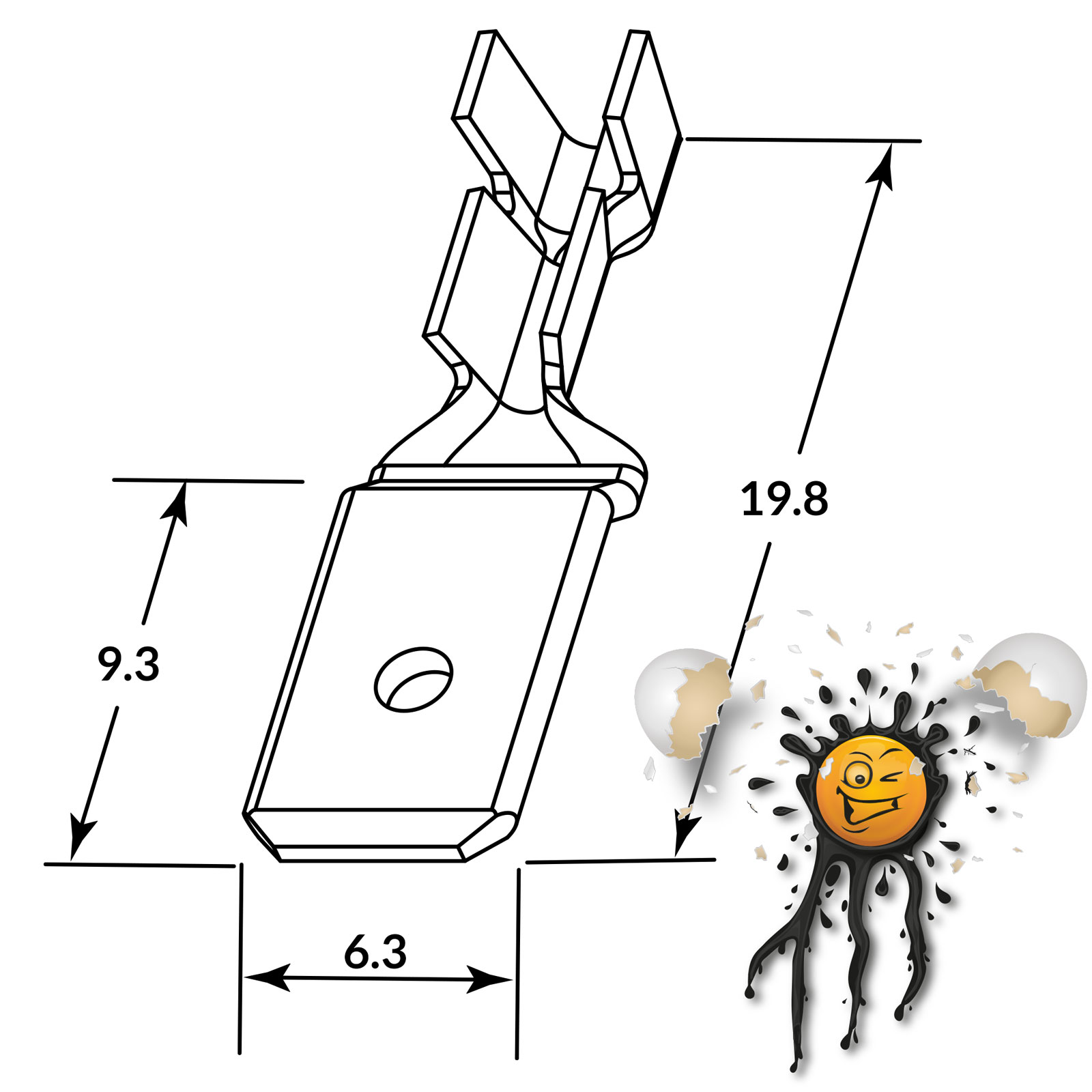 10 Teile / Items Quetsch Verbinder Stecker Male 6,3mm Bullet Set H – Bild 3