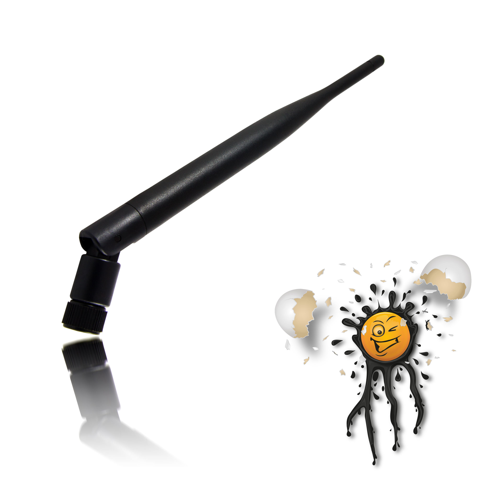 6 dBi Antenne RP-SMA female inkl. I-PEX – Bild 2