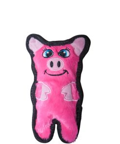 Outward Hound Durablez Mini plush toy, Dura-Tuff, doppelte Nähte, ohne Füllung, 17cm (pig)