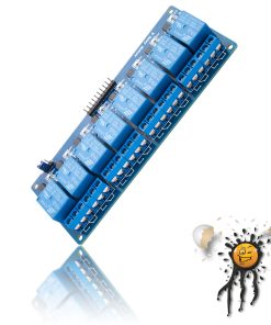8 Kanal/Channel Relais Modul 12V Optokoppler Low Level