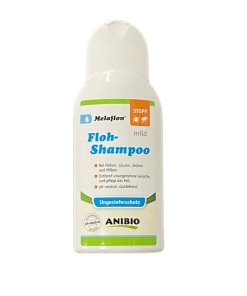 Anibio Floh-Shampoo wirkt repellent, hohe Ergiebigkeit (gegen Flöhen, deren Eiern, Milben, Haarlingen und anderem Ungeziefer)
