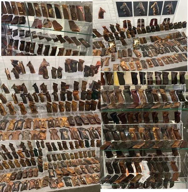 Colt 1911 Holzgriffschale, Ausführung 43, Standard, glatt, braun, Nußbaum, Neu – Bild 3