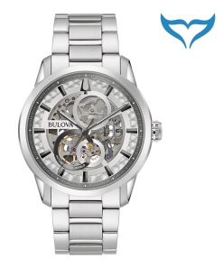 Bulova Classic 96A267 Armbanduhr Automatik 3 bar Glasboden Sutton Kollektion