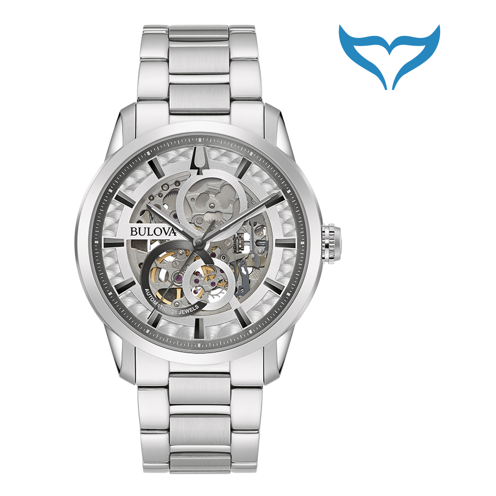 Bulova Classic 96A267 Armbanduhr Automatik 3 bar Glasboden Sutton Kollektion – Bild 2