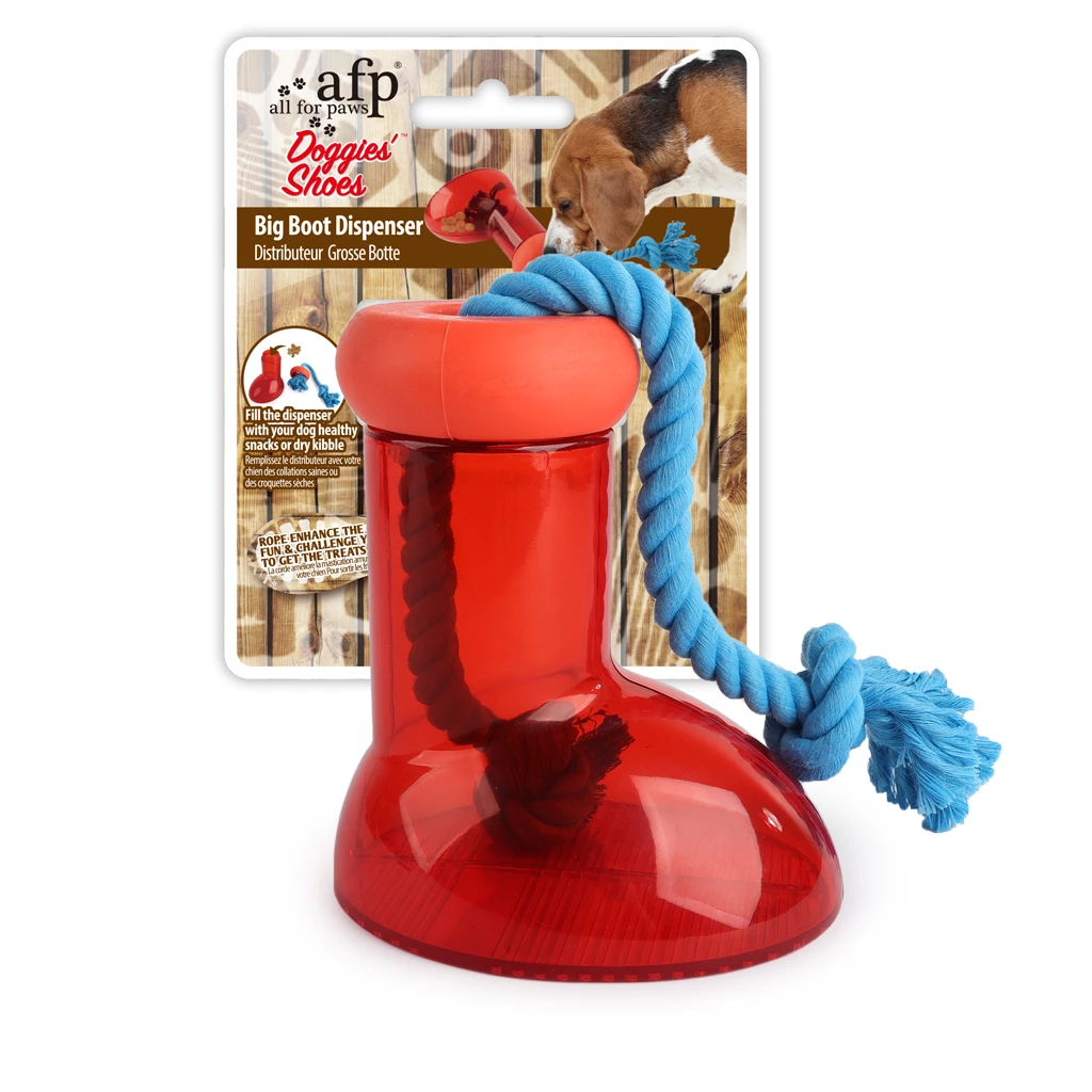 Doggies‘ Shoes Big Boot Dispenser Snackspender mit Seil (S, L)