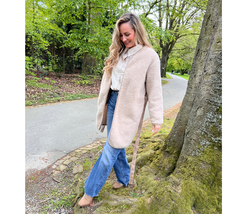 Alwero – Jacke ARANGA WOOL, Beige, Biowolle – Bild 4