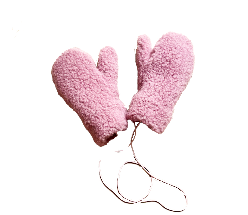 Alwero – Handschuhe „GULLY JUNIOR“ mit Band, VENETIAN PINK, Biowolle Ultra Light