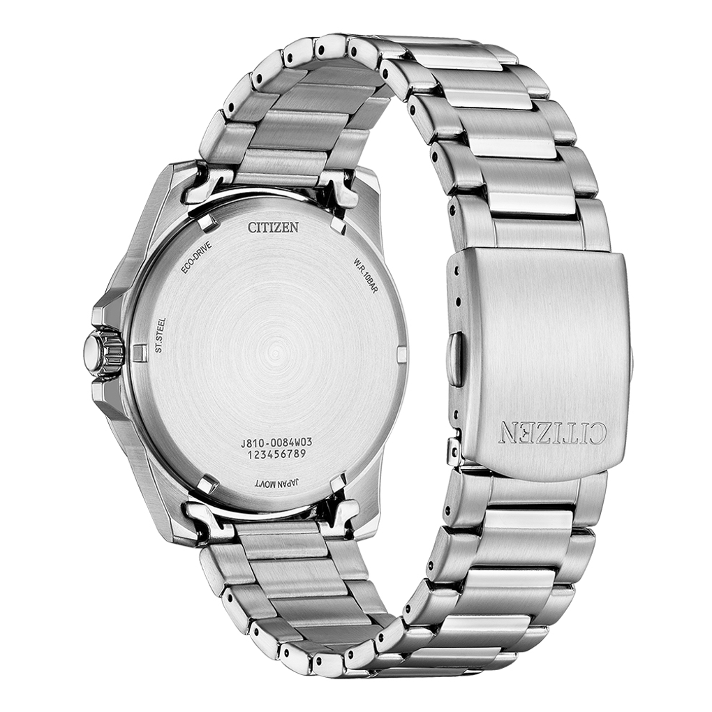 Citizen Sports AW1816-89E Datum Eco Drive Ring Solar Herren schwarz 10 bar Neu – Bild 3