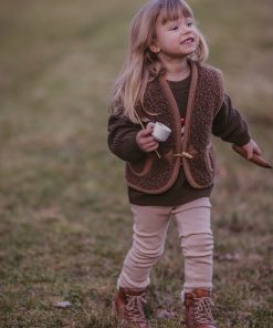 Alwero – Bodywarmer Alpen Junior, Biowolle, BARK