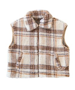 Alwero – Weste „ISLA“ Scotch Beige, Biowolle Ultra Light