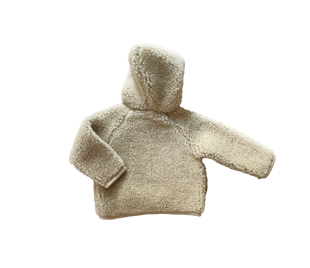 Alwero – Übergangsjacke „KUKU“ Junior, Biowolle, SAND BROWN, ultra light – Bild 3